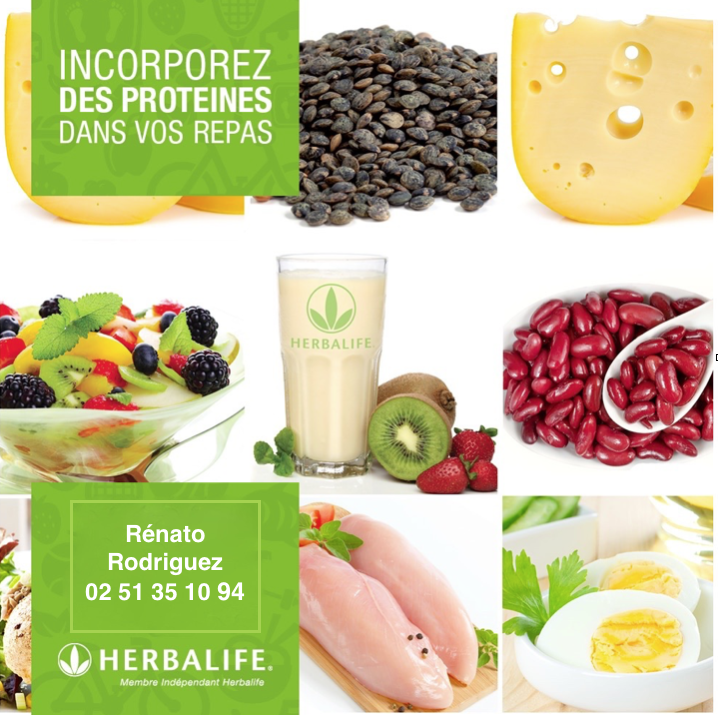 Protéines Herbalife, par votre Membre Indépendant Herbalife Rénato Rodriguez